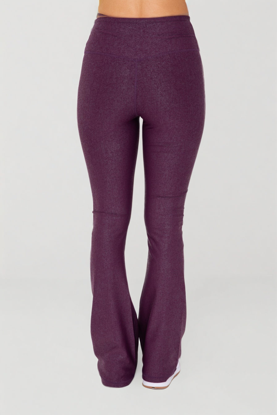 Luxe Edge Leather-Look Crossover Flare Leggings, Clothing, House of Caelo Athleisure Wear, Yoga Wear & Leggings, House of Caelo Athleisure Wear, Yoga Wear & Women's Clothing