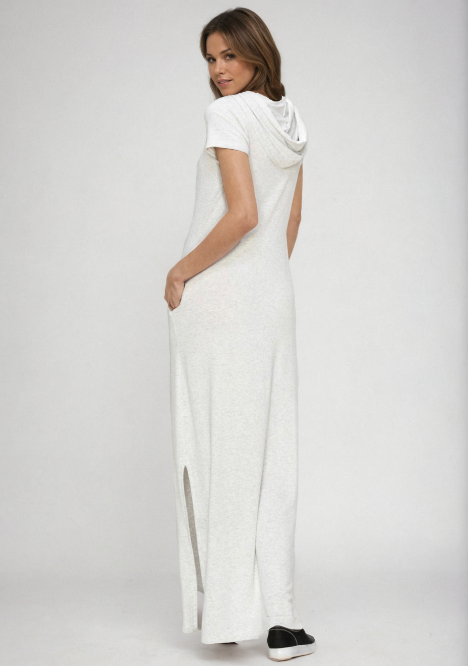 Luxe Lounge Hoodie Dress, view 5