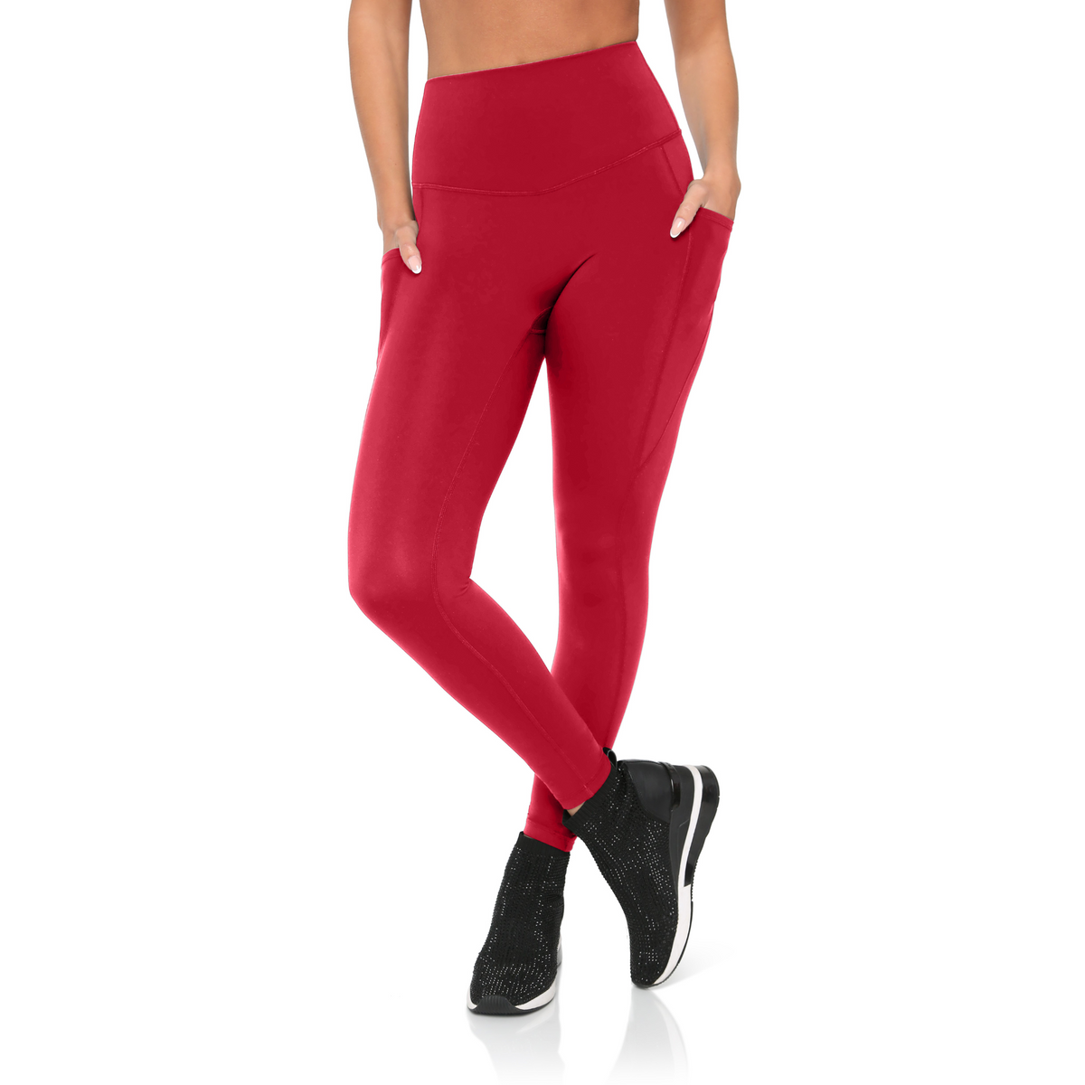 BodyLove leggings group shot in all five colors