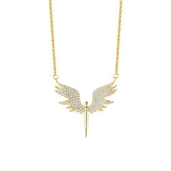 Celestial Guardian Angel Wing Necklace, necklace, House of Caelo, House of Caelo