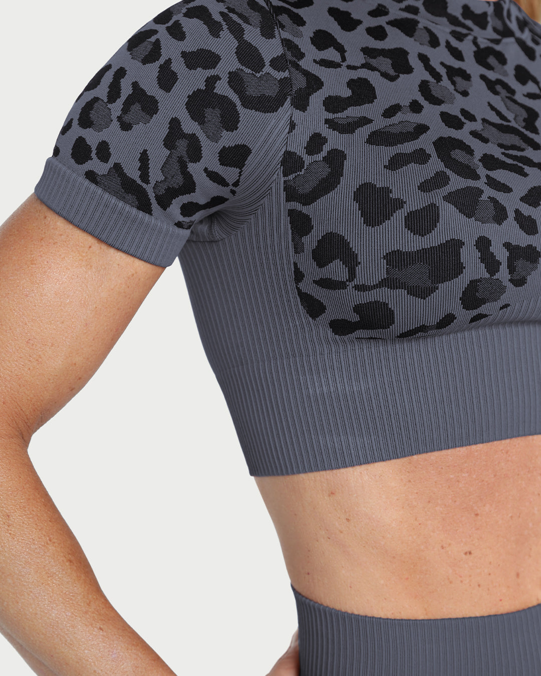 City Leopard Crop Top, view 7
