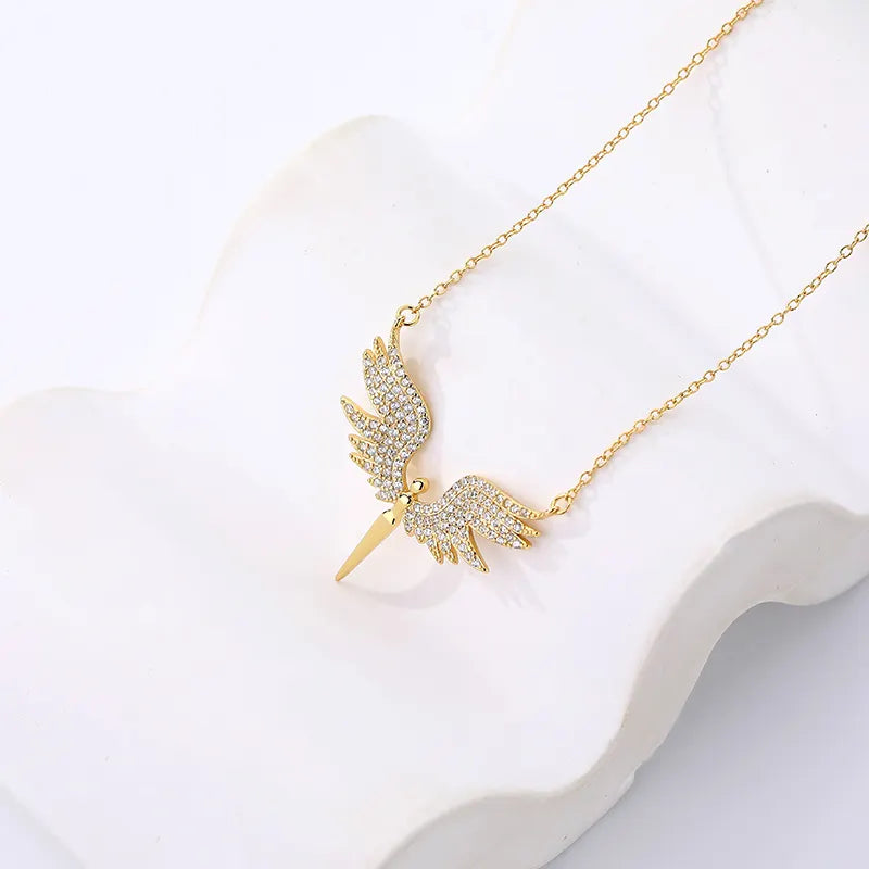 Celestial Guardian Angel Wing Necklace, necklace, House of Caelo, House of Caelo