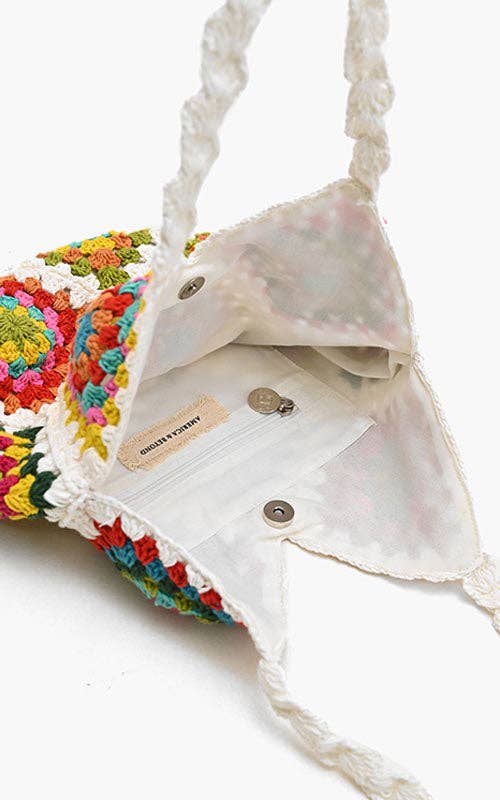 The Ultimate Slouchy Crochet Shoulder Bag – Boho Patchwork Charm - House of Caelo Athleisure Wear, Yoga Wear &  Women's Clothing