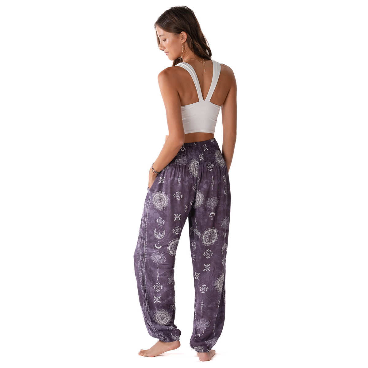 Mystic Plum Harem Pants - House of Caelo Athleisure Wear, Yoga Wear &  Women's Clothing