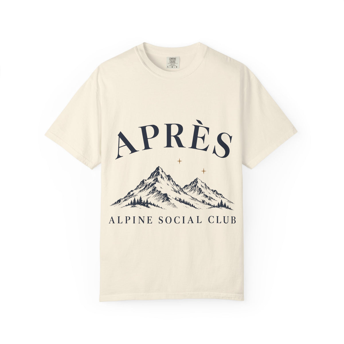 Après Alpine Social Club Tee | Vintage Ski Lodge Garment-Dyed T-Shirt