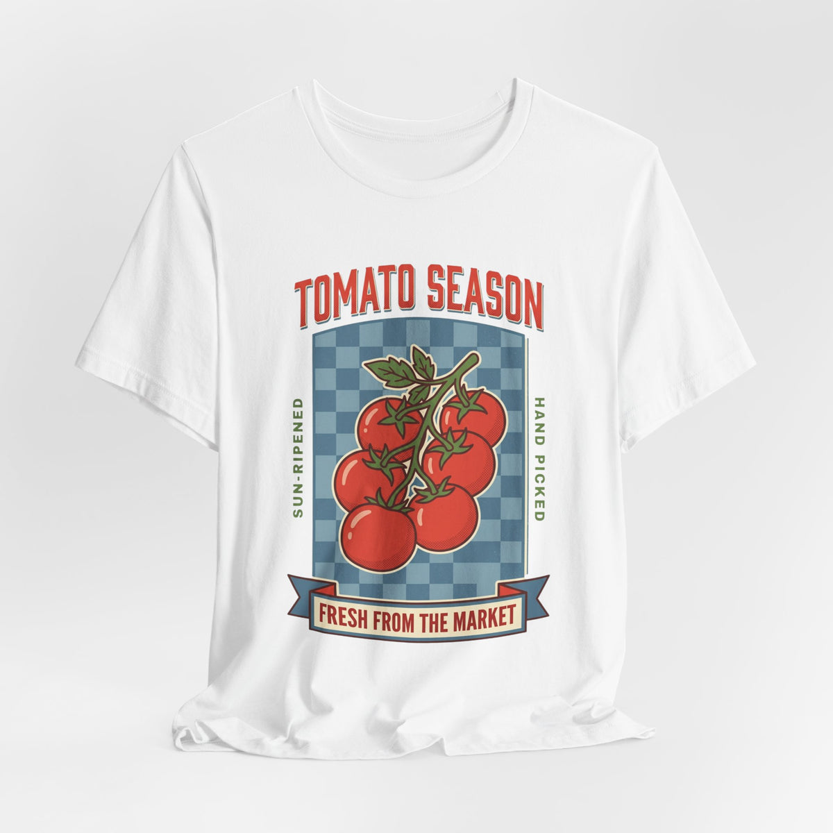 Tomato Season Tee | Vintage Food Graphics, Market Produce T-Shirt, view 15 | Fitkitty Culture®