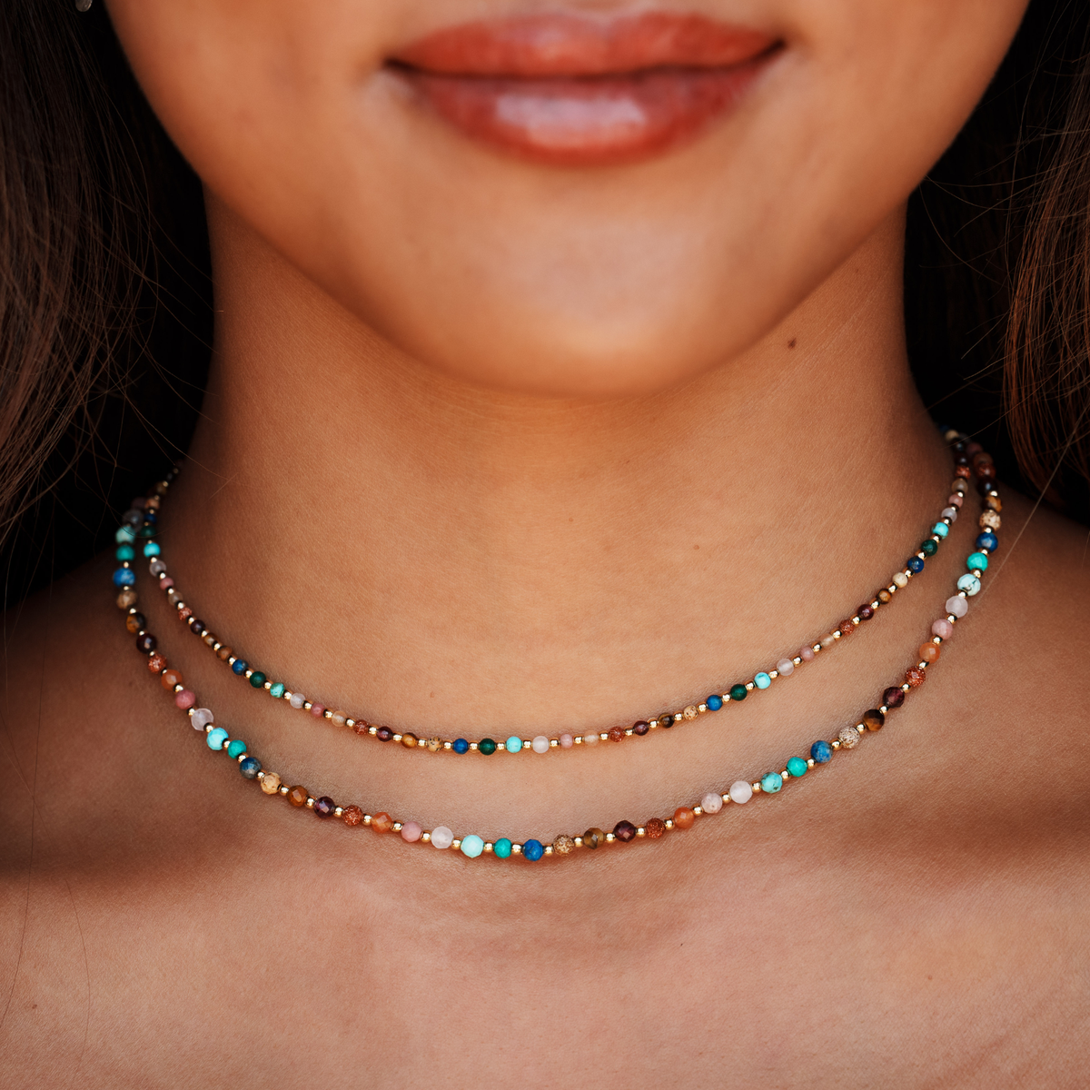 Gold Master Healer Healing 2mm Necklace — alternate product view 6