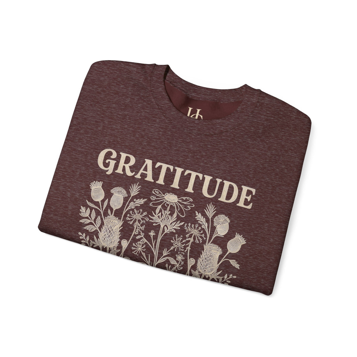 Gratitude Changes Everything Sweatshirt — Floral Inspirational Crewneck