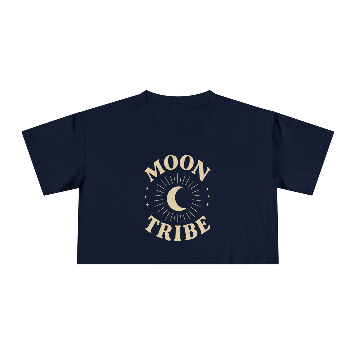 Moon Tribe Crop Tee — Celestial Women's Graphic Shirt — alternate product view 6