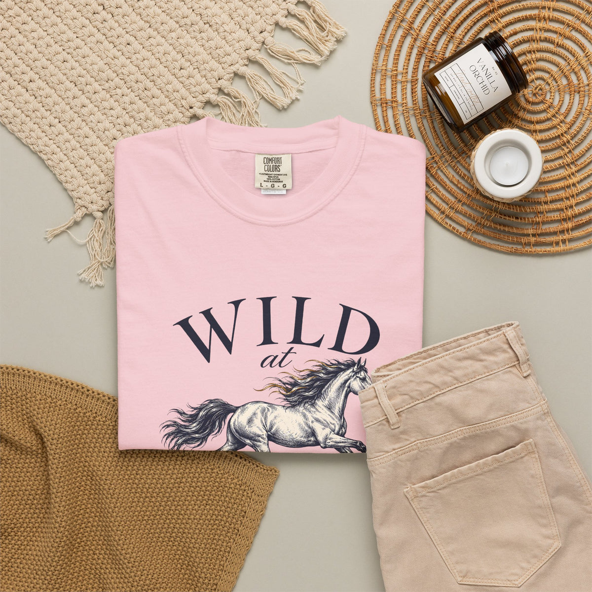 Wild at Heart Tee | Vintage Horse Garment-Dyed T-Shirt