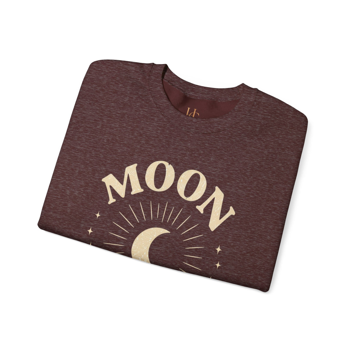 Moon Tribe Crewneck Sweatshirt — Celestial Moon Graphic Pullover - Jewel Tones, view 31 | Fitkitty Culture®