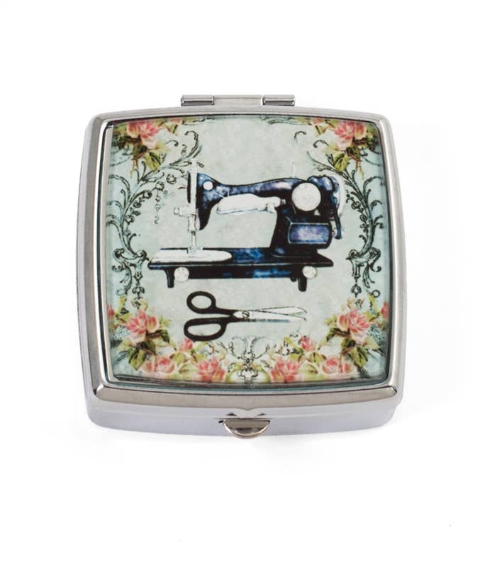 Vintage Sewing Machine Pill Box