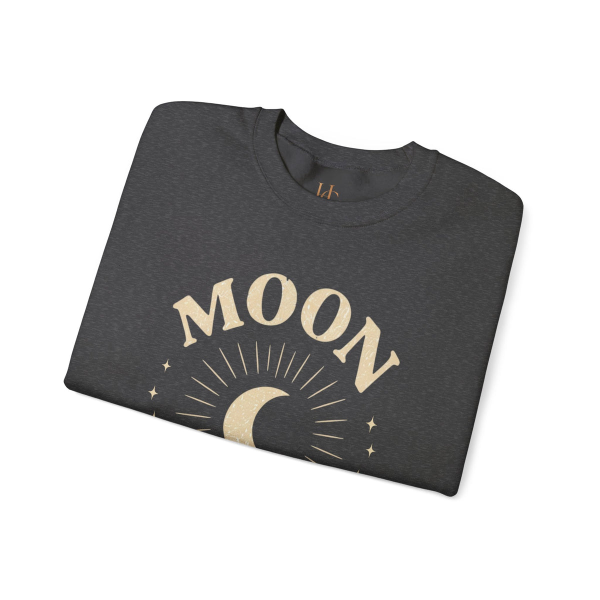 Moon Tribe Crewneck Sweatshirt — Celestial Moon Graphic Pullover - Jewel Tones — alternate product view 19