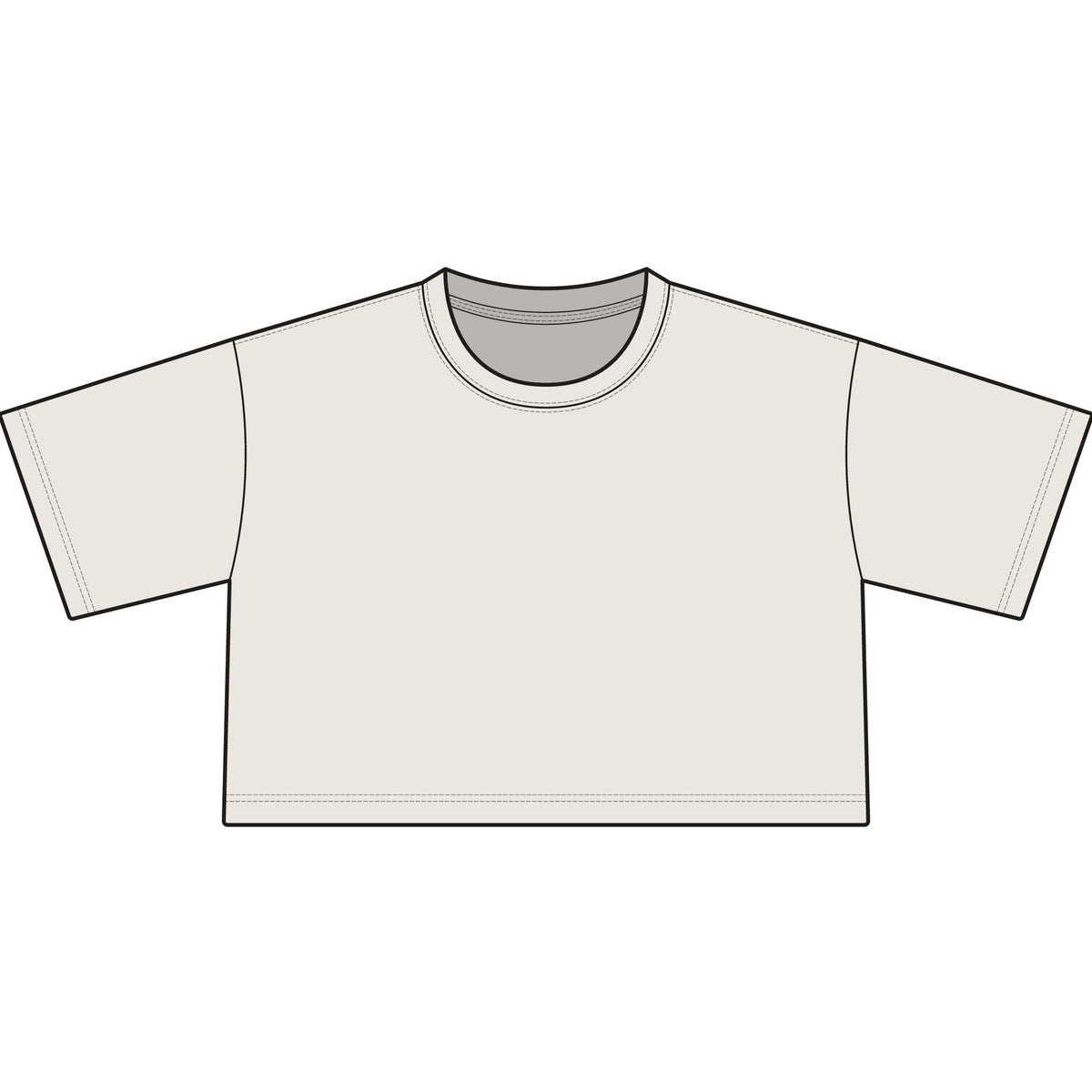 Cropped Tee — "Buck Around" Western Rodeo Graphic, view 5 | Fitkitty Culture®