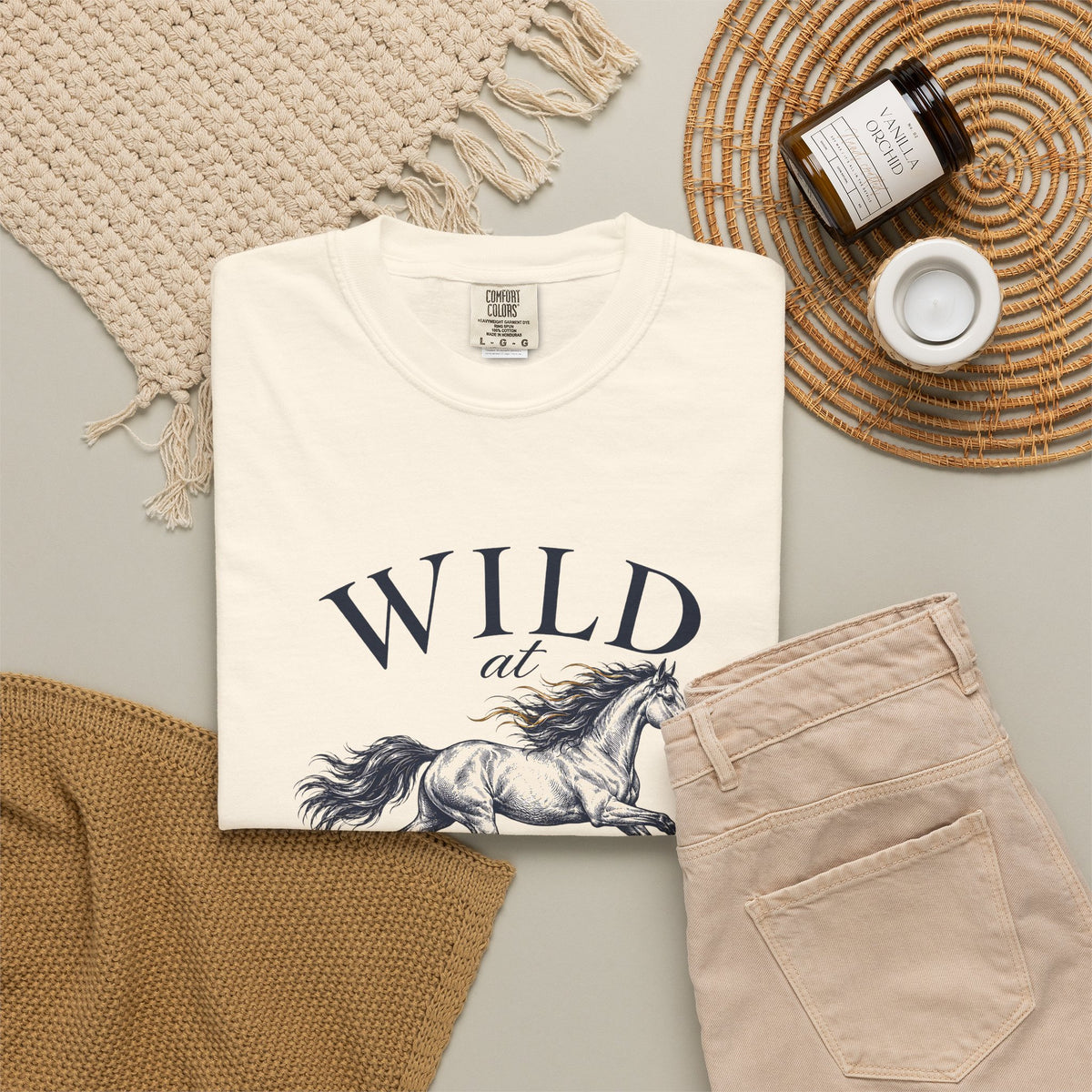 Wild at Heart Tee | Vintage Horse Garment-Dyed T-Shirt