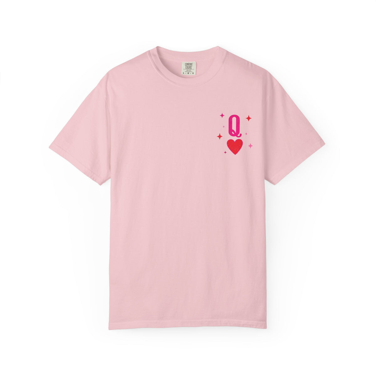 Queen of Hearts Graphic T-Shirt — Playful Card Tee (Pink Card Design) - Fitkitty Culture Athleisure Wear, Yoga Wear &  Women's Clothing