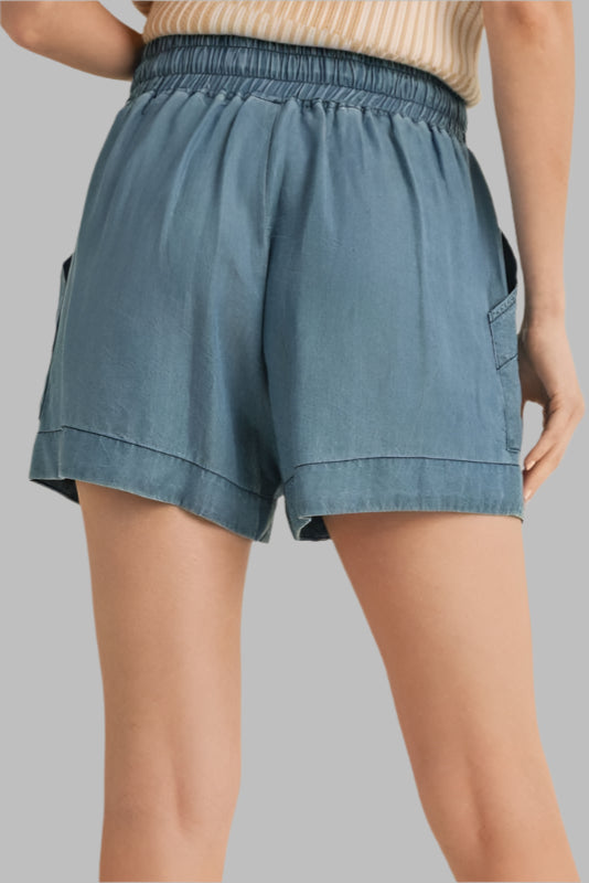 Washed denim shorts - House of Caelo Athleisure Wear, Yoga Wear &  Women's Clothing