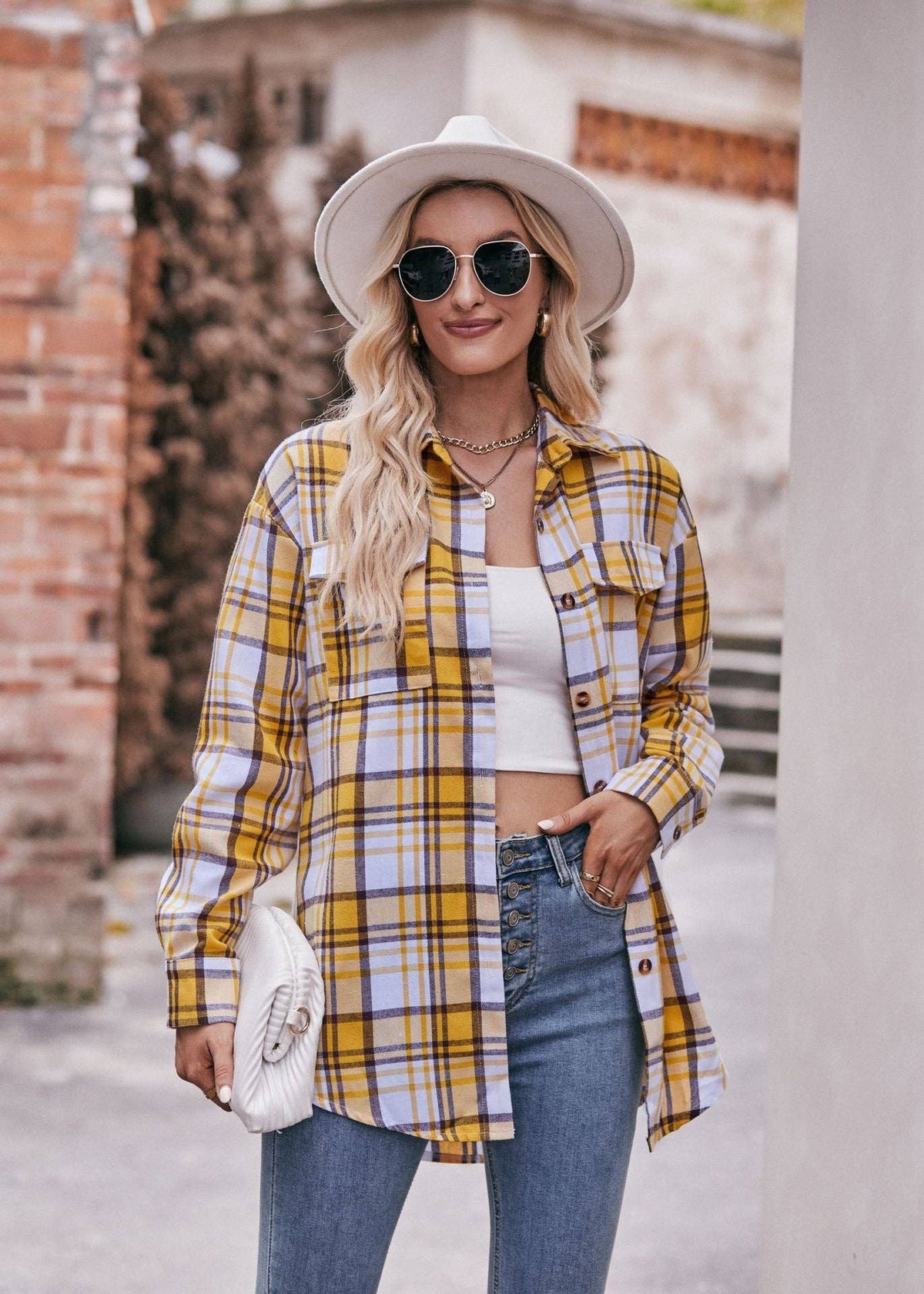 The Wanderer Plaid Shirt - House of Caelo Athleisure Wear, Yoga Wear &  Women's Clothing
