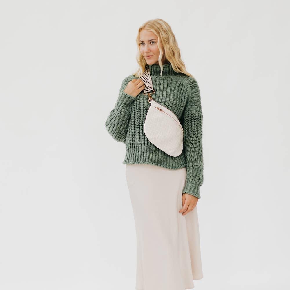 Westlyn Woven Vegan Leather Crossbody Bag — alternate product view 18