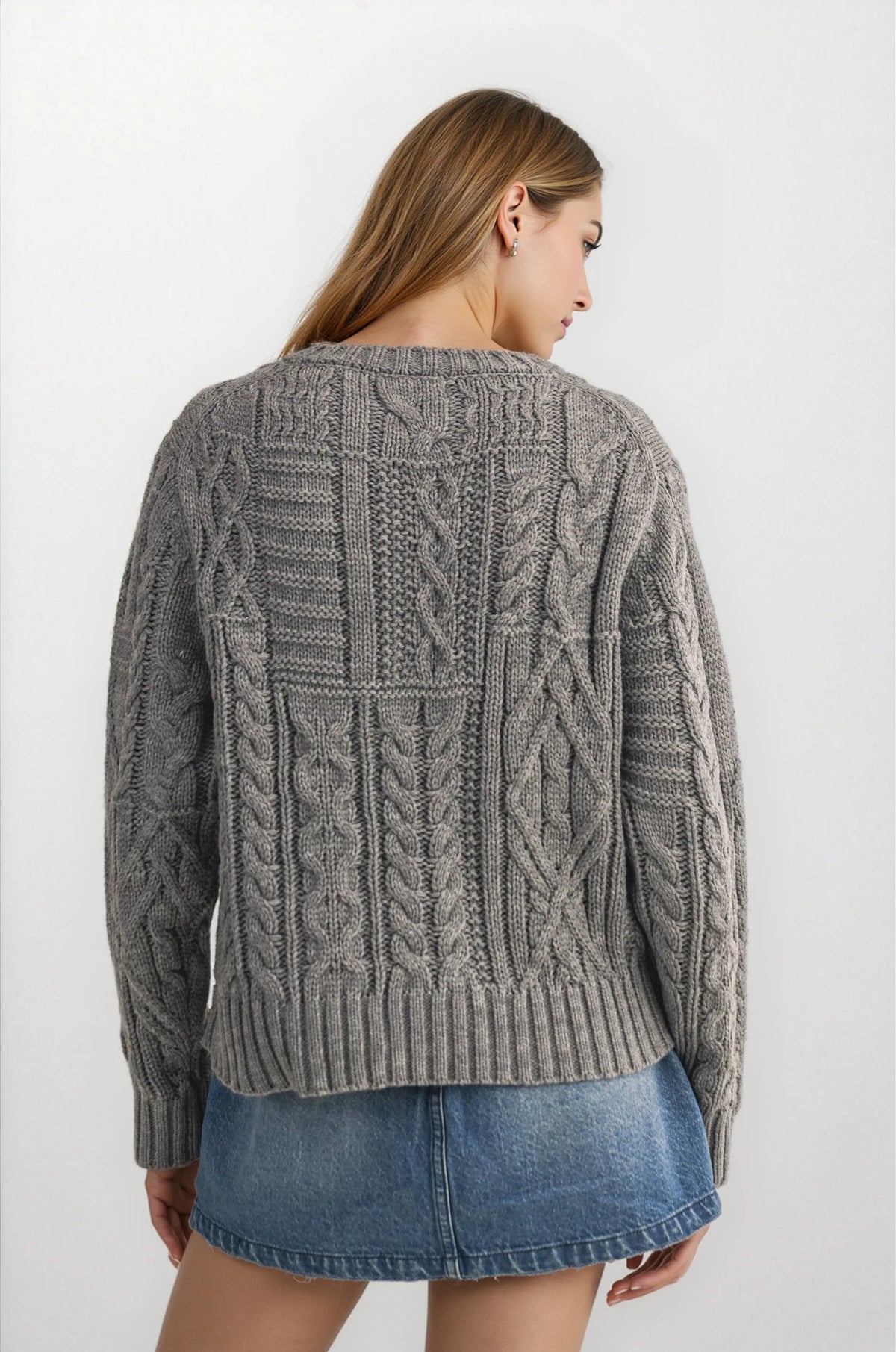 USA Flag Cable Knit Sweater - House of Caelo Athleisure Wear, Yoga Wear &  Women's Clothing