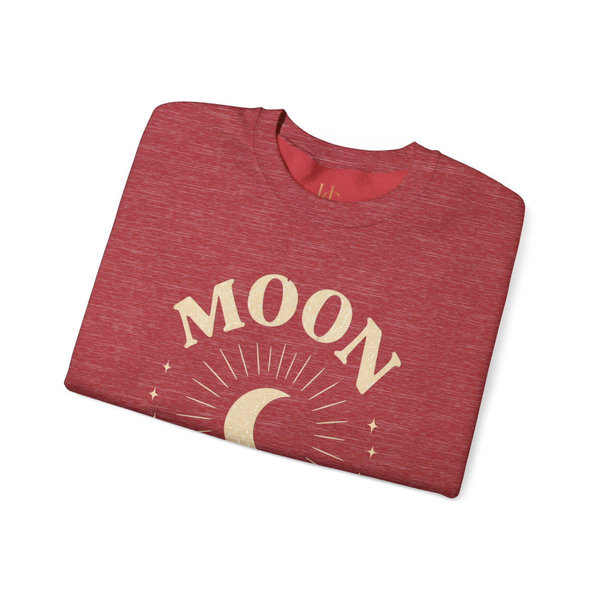 Moon Tribe Crewneck Sweatshirt — Celestial Moon Graphic Pullover - Jewel Tones, view 28 | Fitkitty Culture®
