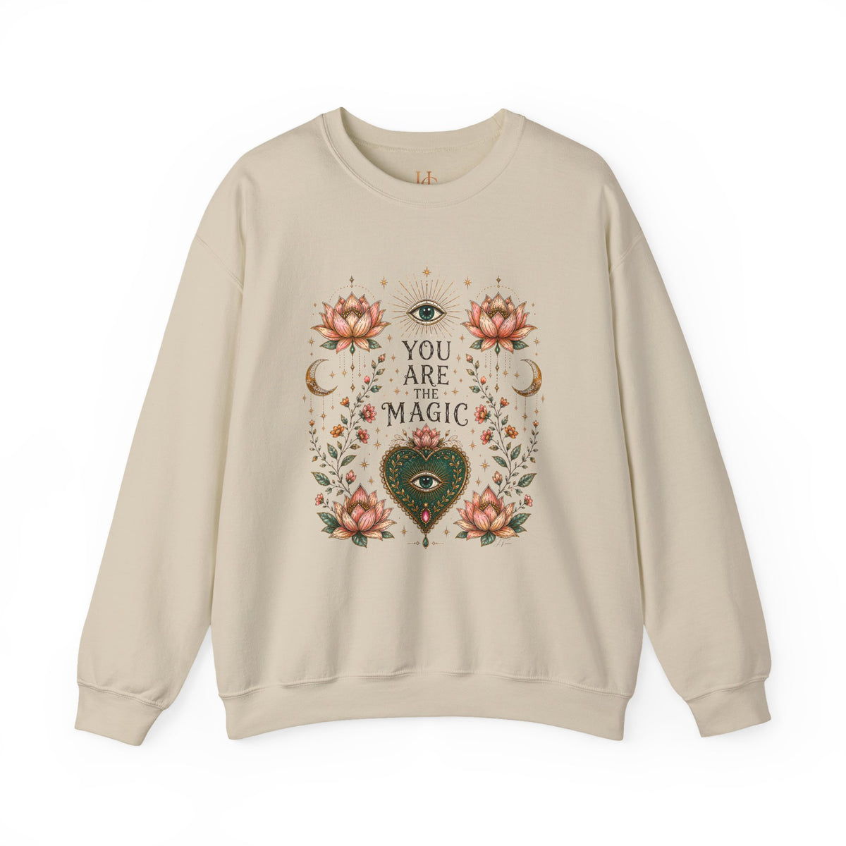 You Are the Magic Mystical Lotus Crewneck Sweatshirt — alternate product view 2