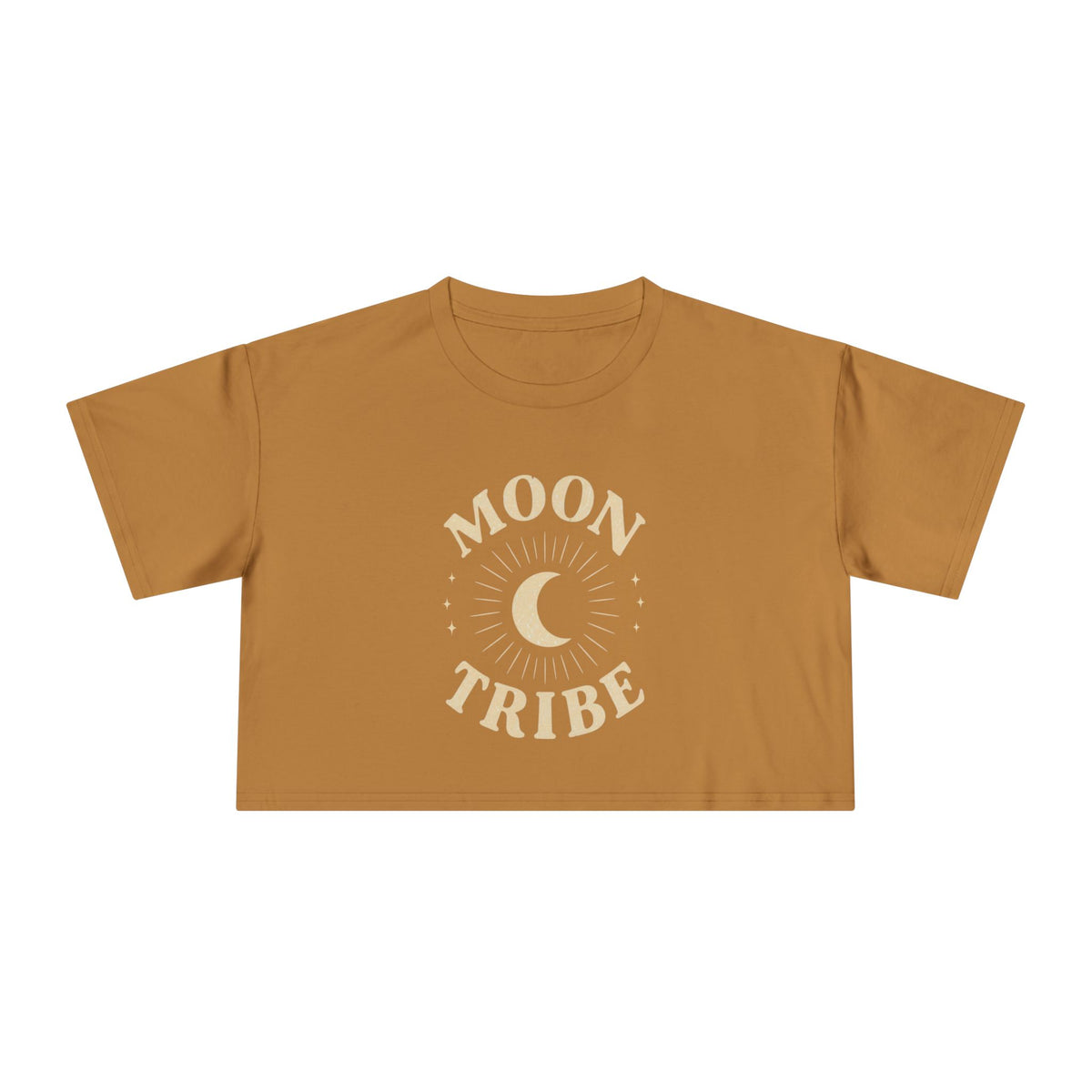 Moon Tribe Crop Tee — Celestial Women's Graphic Shirt — alternate product view 4