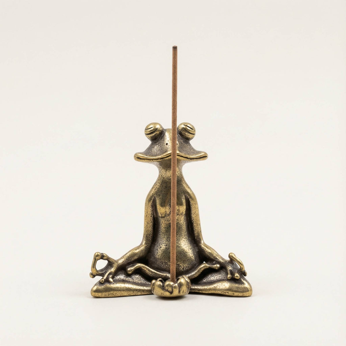 Zen Brass Incense Frog — alternate product view 12