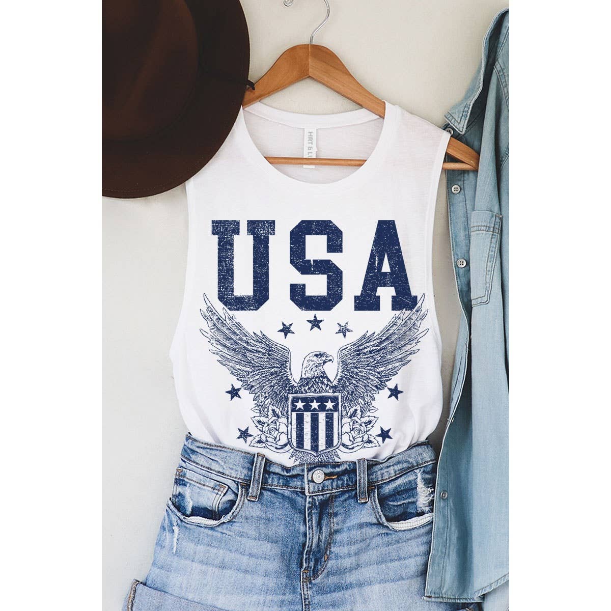 Rise & Roar USA Tank - House of Caelo Athleisure Wear, Yoga Wear &  Women's Clothing