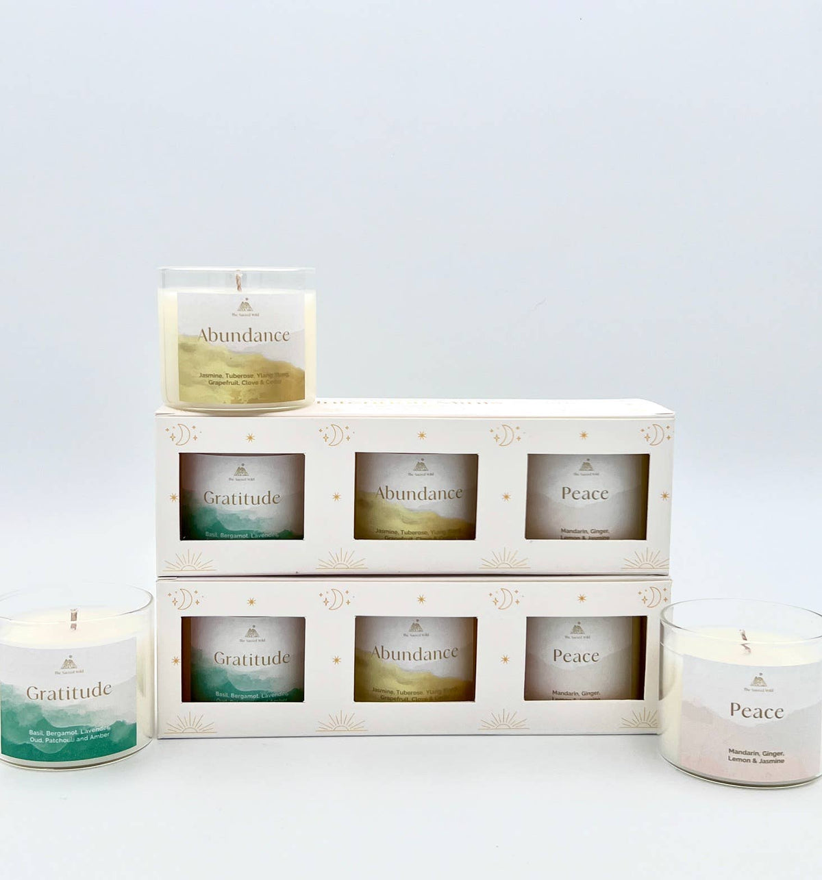Gratitude Mini Intention Votive Scented Candle Gift Set ~ — alternate product view 2