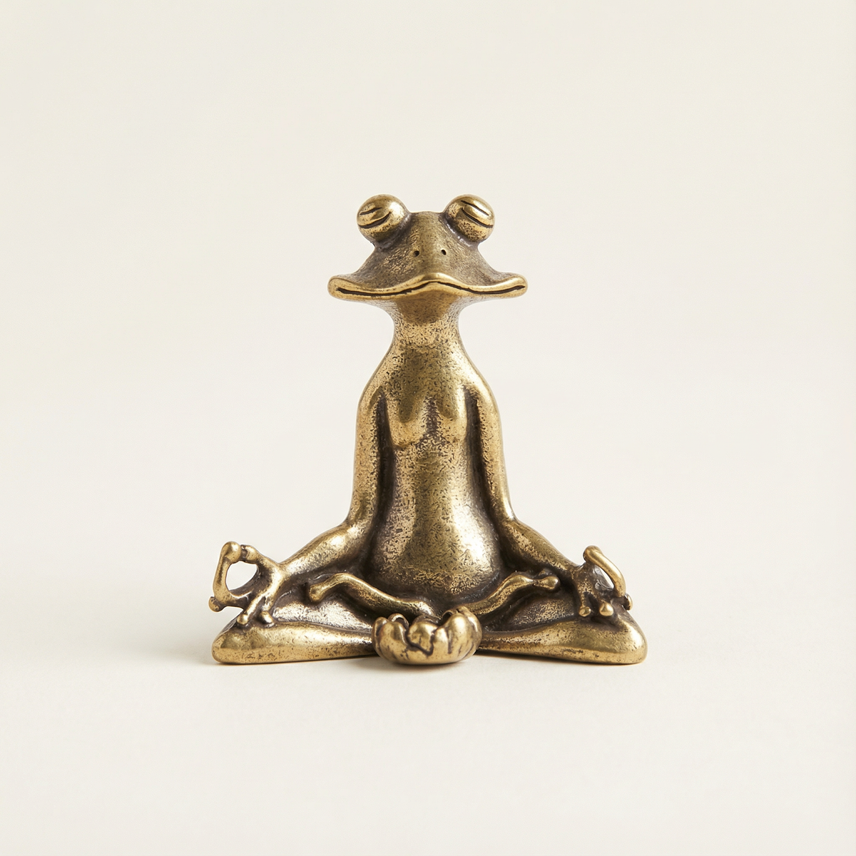 Zen Brass Incense Frog — alternate product view 2