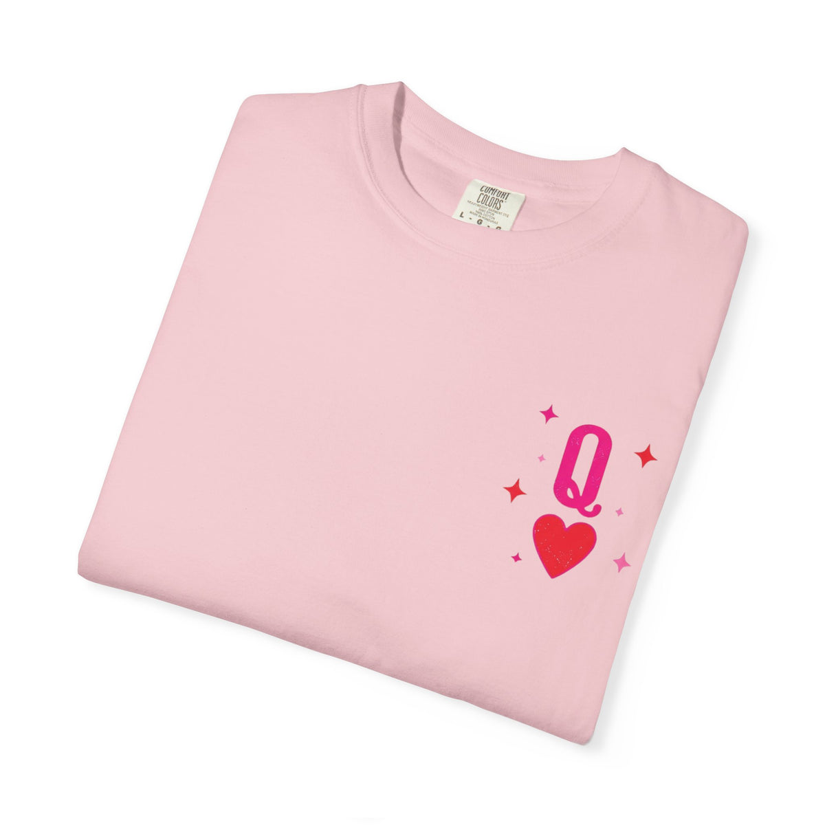 Queen of Hearts Graphic T-Shirt — Playful Card Tee (Pink Card Design) - Fitkitty Culture Athleisure Wear, Yoga Wear &  Women's Clothing