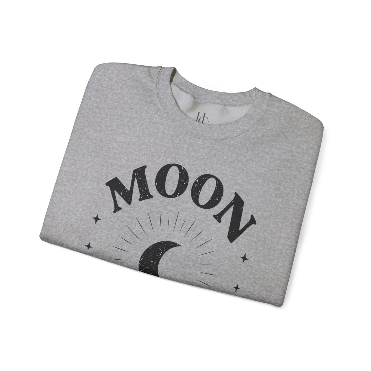 Moon Tribe Crewneck Sweatshirt – Crescent Moon Graphic Cozy Pullover — alternate product view 10
