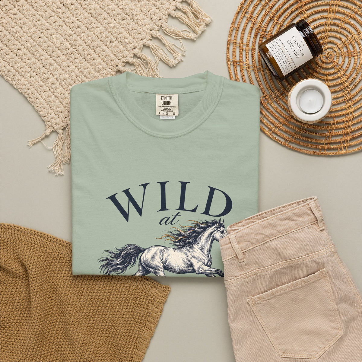 Wild at Heart Tee | Vintage Horse Garment-Dyed T-Shirt