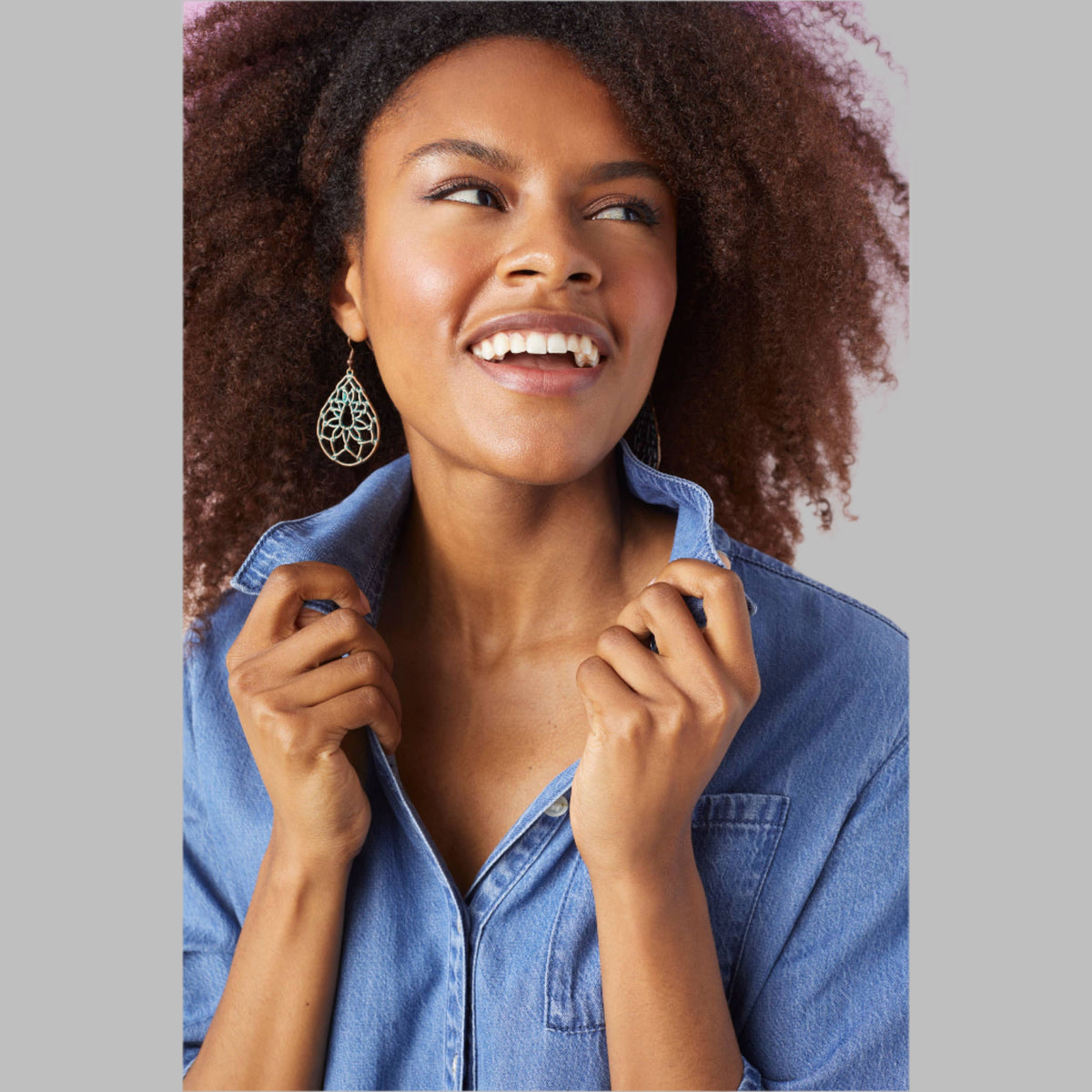 Marisa Tiered Chambray Dress - House of Caelo Athleisure Wear, Yoga Wear &  Women's Clothing