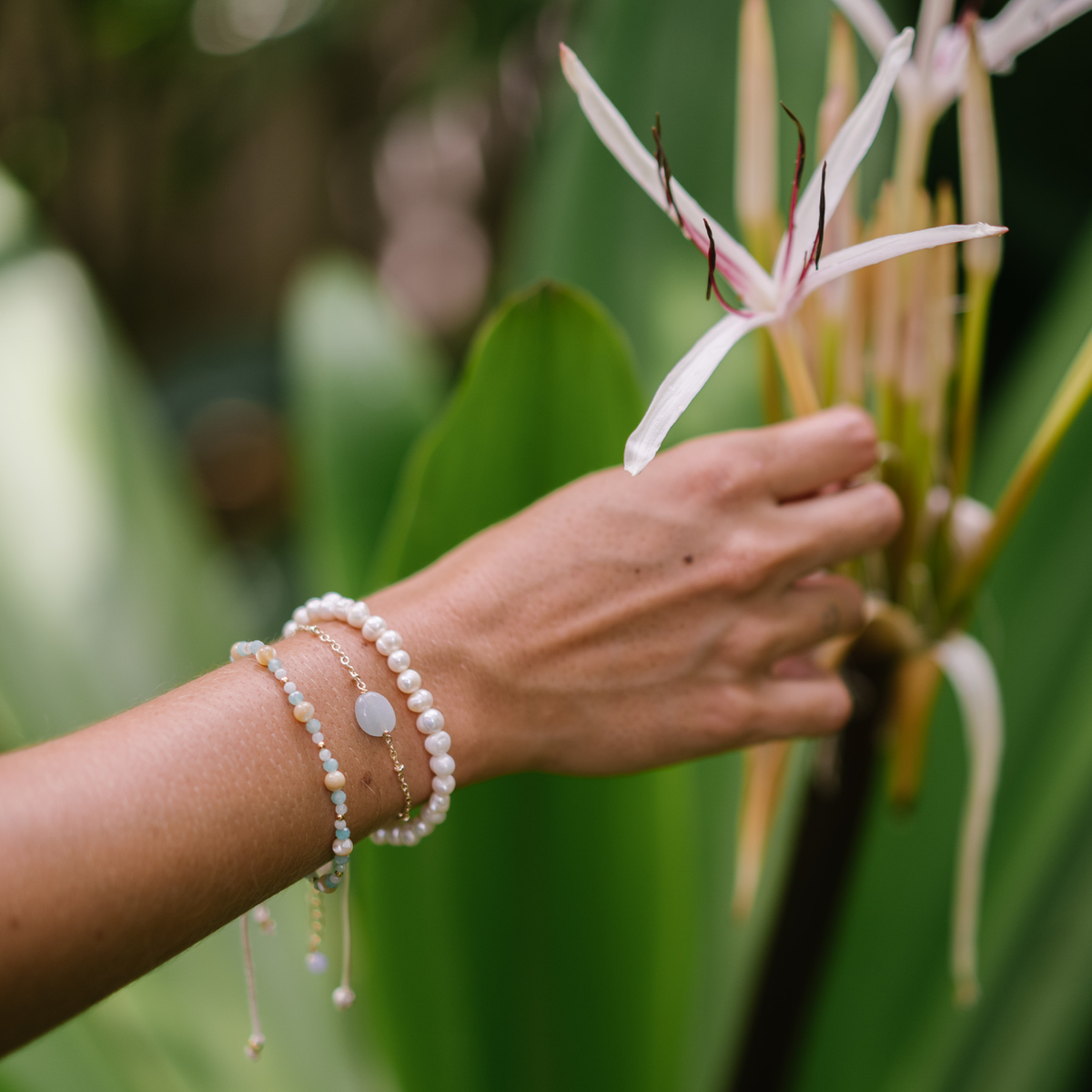 Self Love Pearl 4mm Healing Bracelet - House of Caelo Athleisure Wear, Yoga Wear &  Women's Clothing