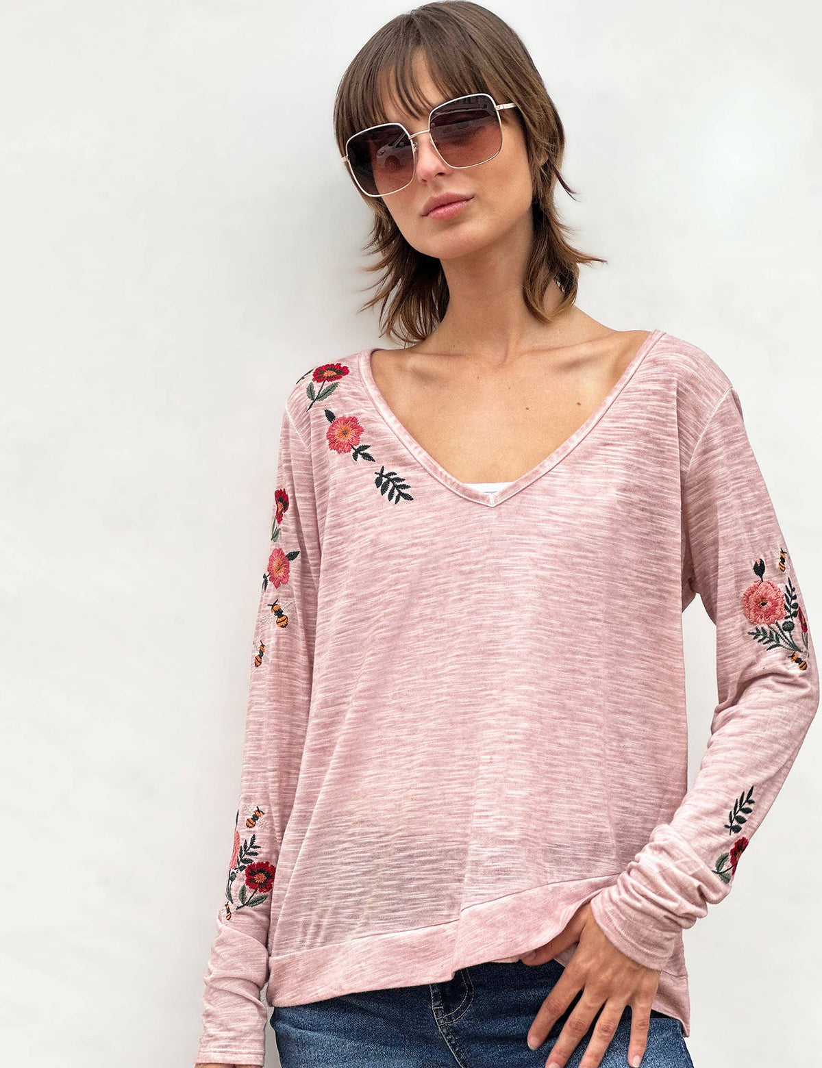 Flower Power Long Sleeve tees - Fitkitty Culture Athleisure Wear, Yoga Wear &  Women's Clothing