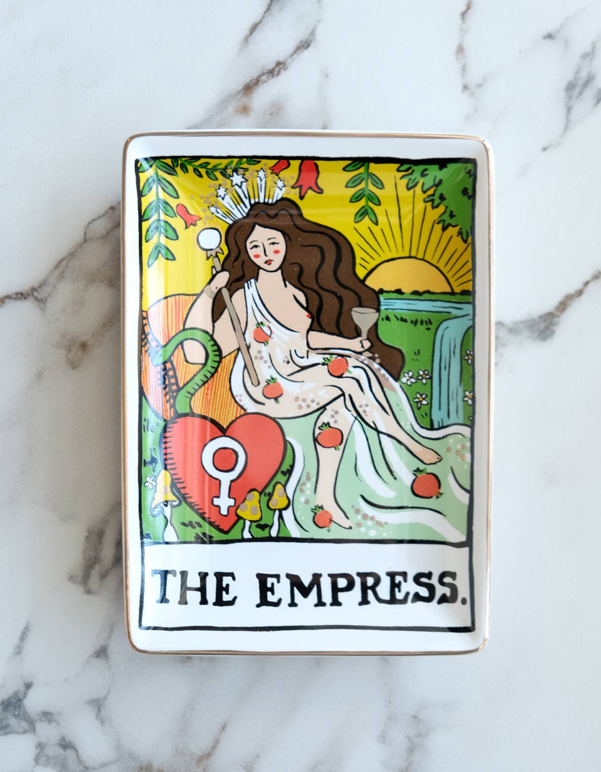 Porcelain Trinket Tray | Empress Tarot — main product image