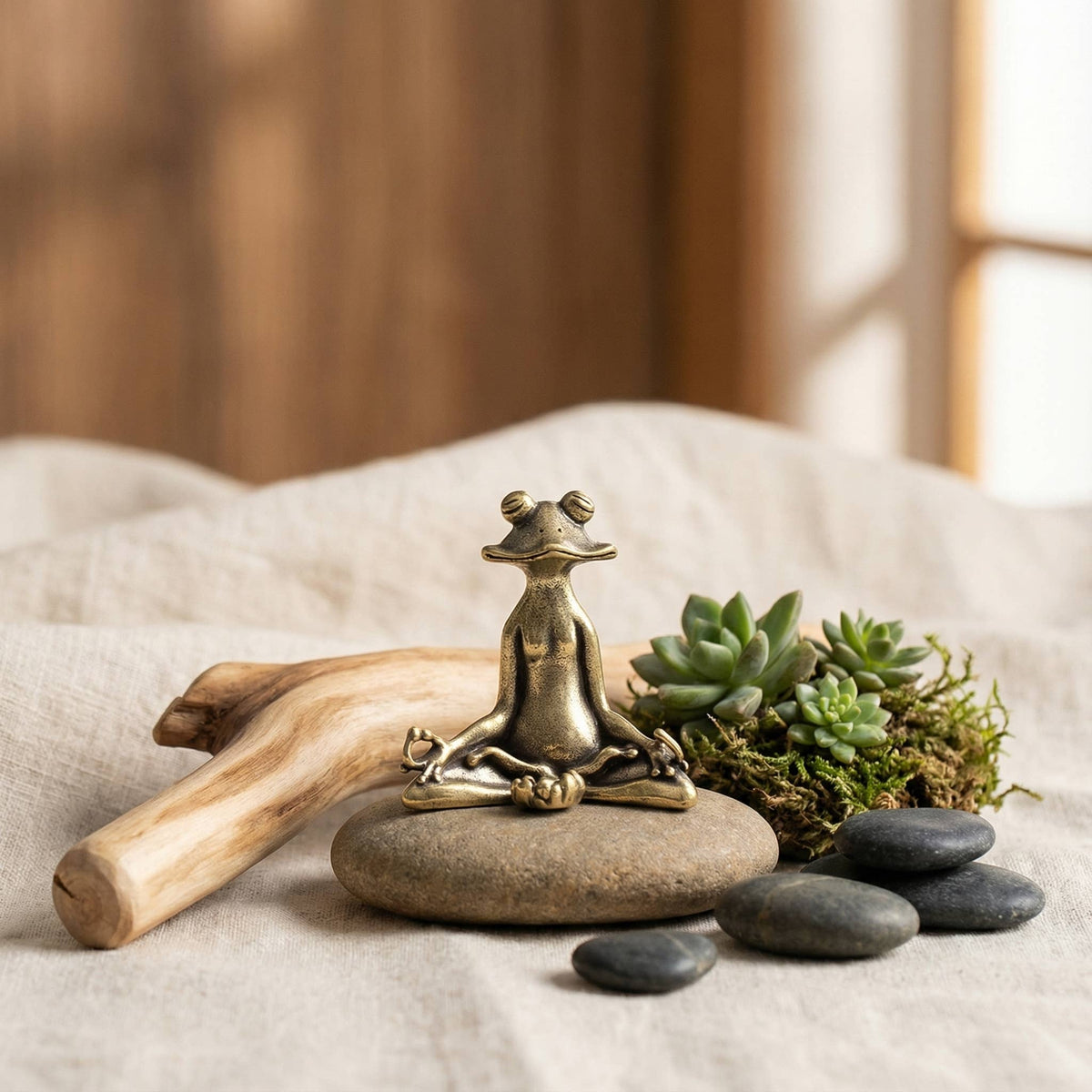 Zen Brass Incense Frog — alternate product view 8