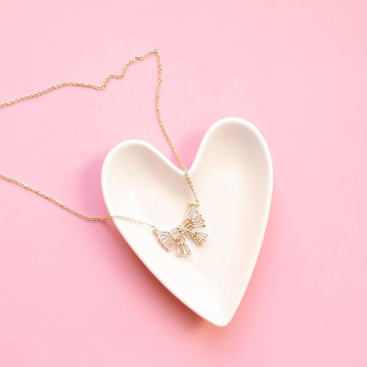 Heart-Shaped Ceramic Trinket Dish | Fitkitty Culture®