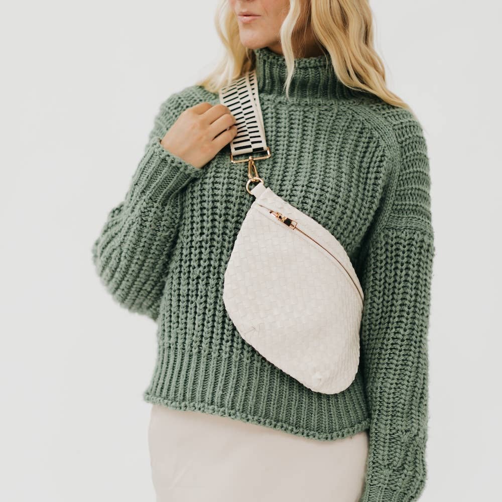 Westlyn Woven Vegan Leather Crossbody Bag — alternate product view 10