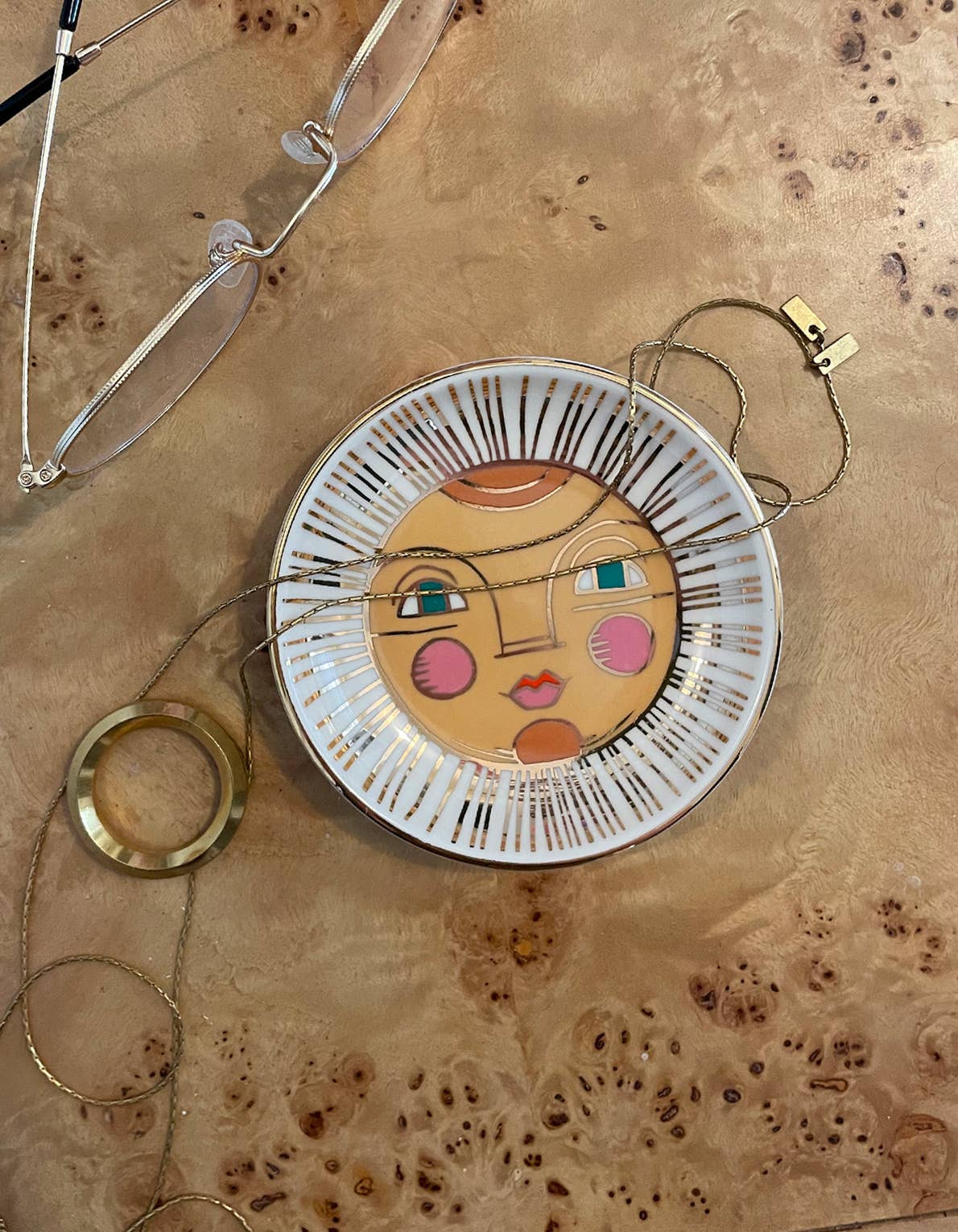 Porcelain Trinket Dish | Sun — alternate product view 2