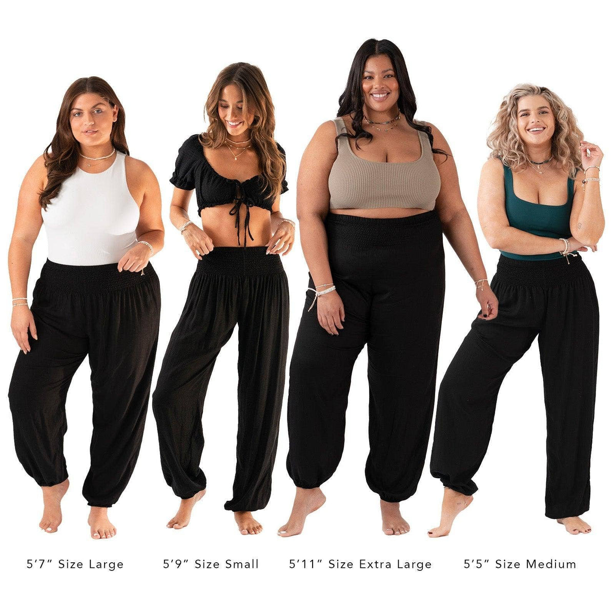 Black Harem Pants with Pockets — alternate product view 9