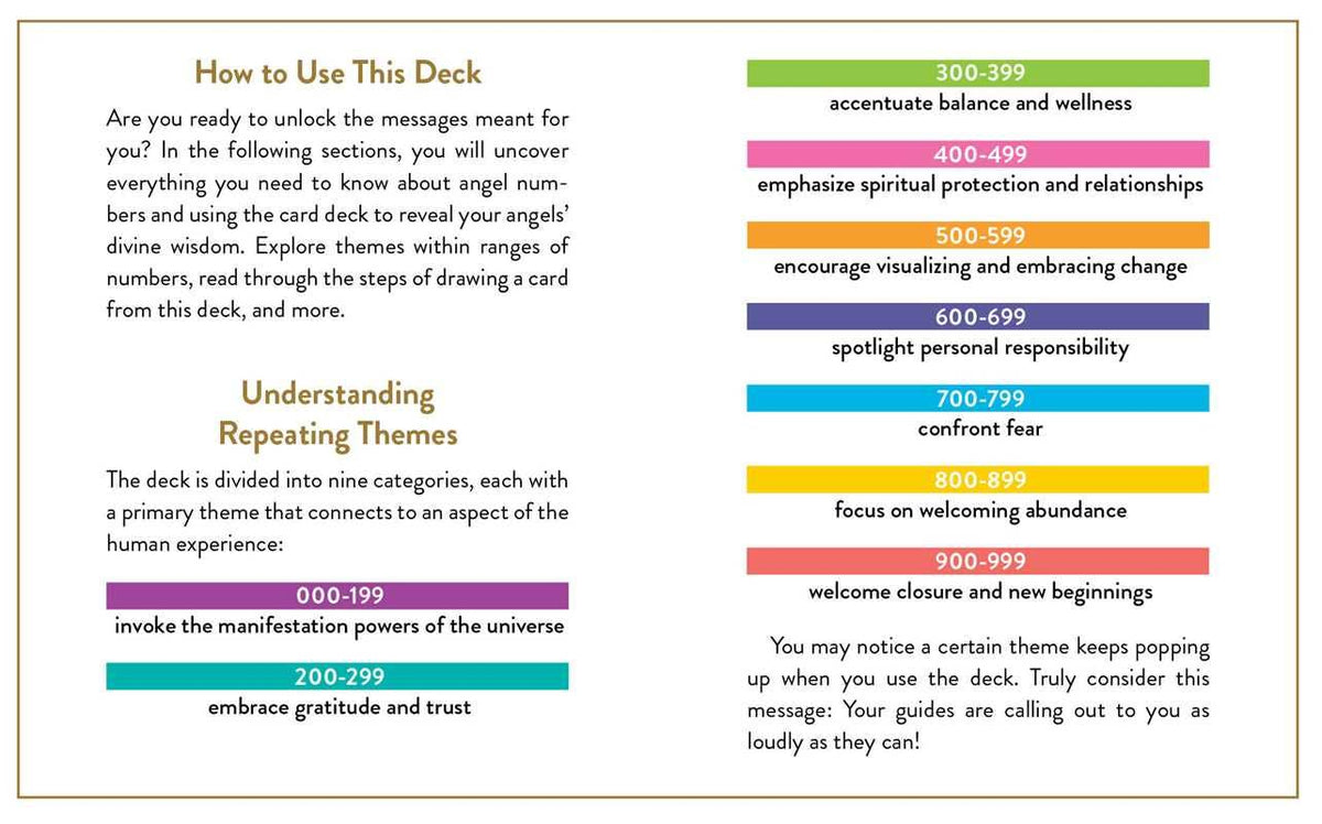 Angel Numbers Deck by Mystic Michaela — alternate product view 2