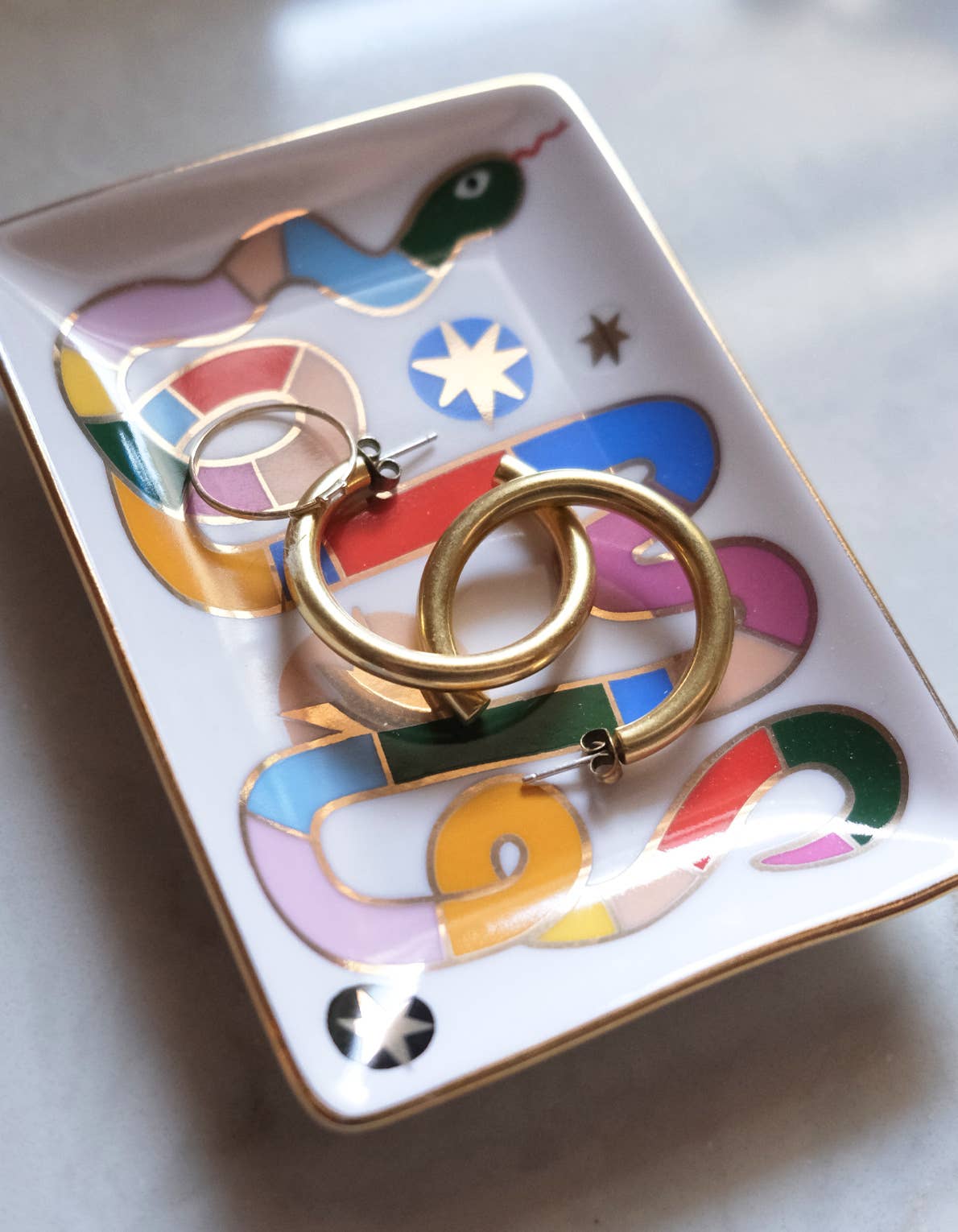 Porcelain Trinket Dish | Rainbow Snake — alternate product view 3