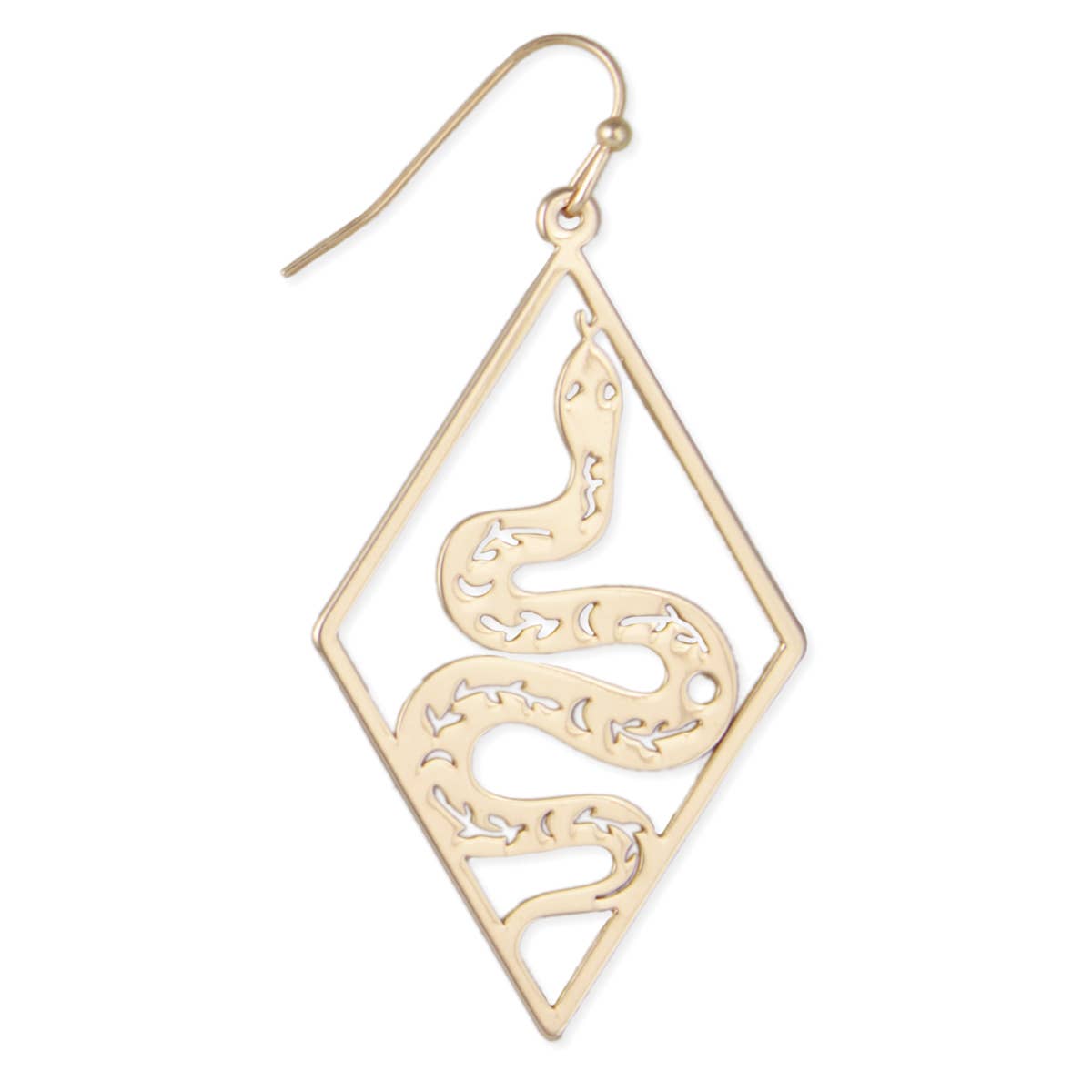 Snake Charmer Gold Serpent Earrings - House of Caelo Athleisure Wear, Yoga Wear &  Women's Clothing