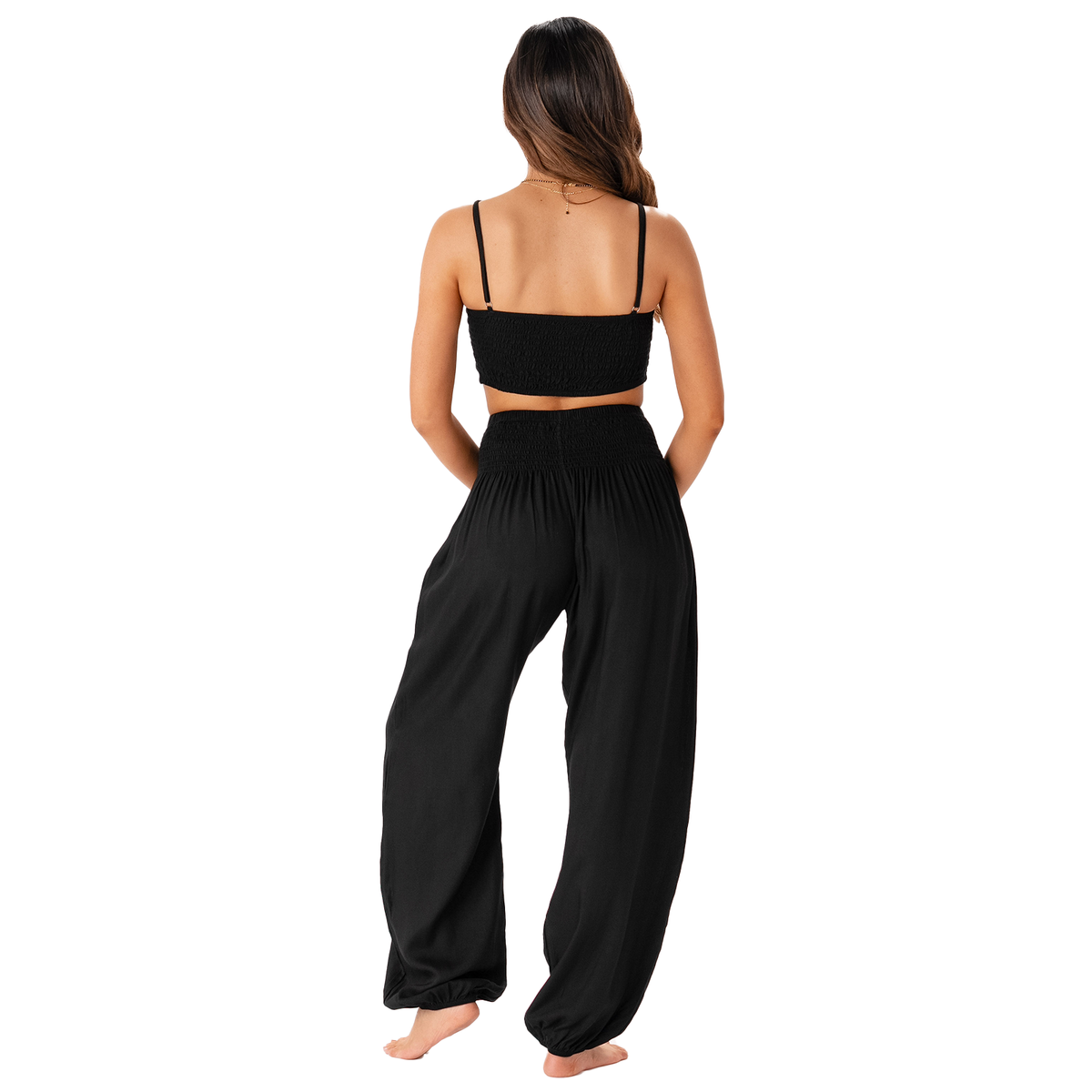 Black Harem Pants with Pockets — alternate product view 8