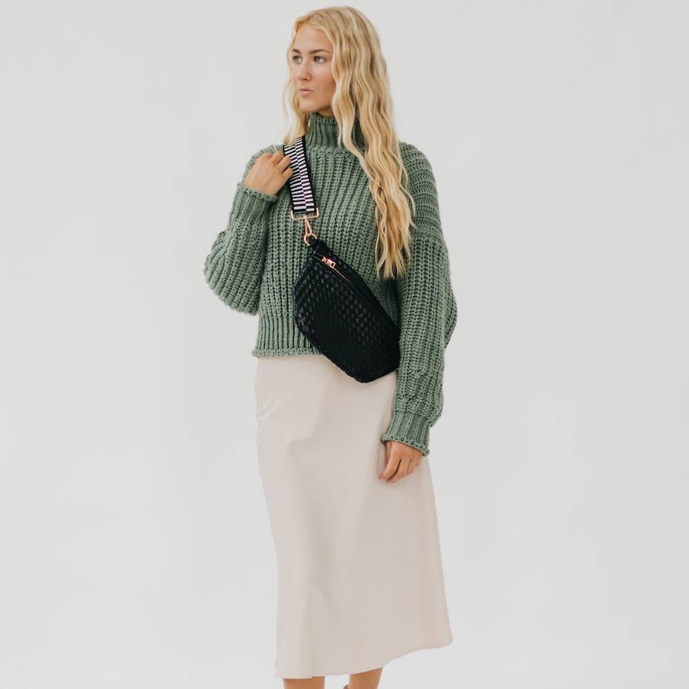 Westlyn Woven Vegan Leather Crossbody Bag — alternate product view 15
