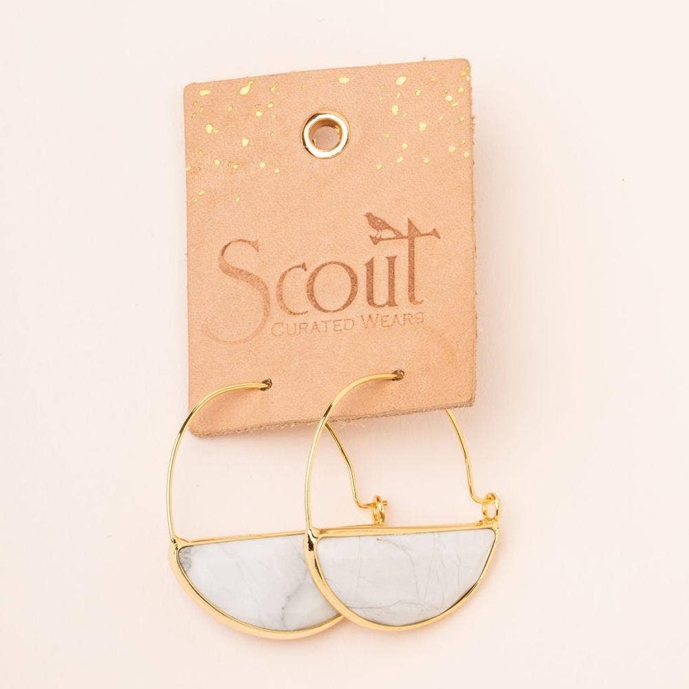 Stone Prism Hoop - Amazonite/Gold - Fitkitty Culture Athleisure Wear, Yoga Wear &  Women's Clothing