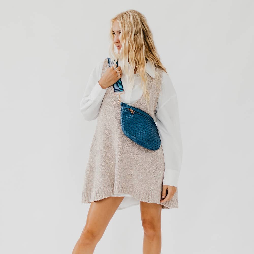 Westlyn Woven Vegan Leather Crossbody Bag — alternate product view 19